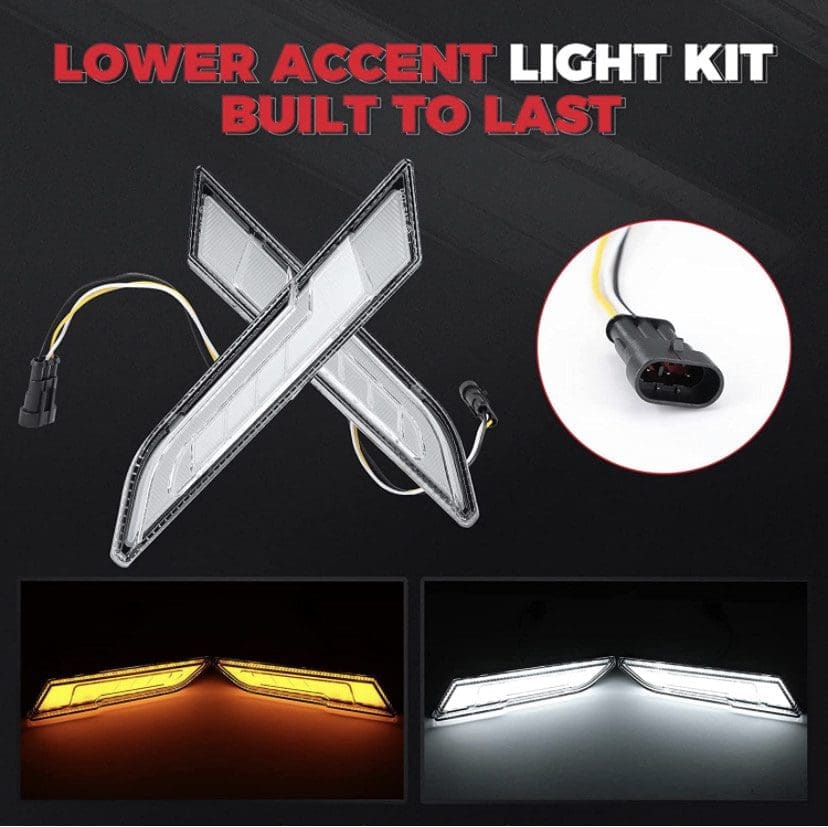 Lower accent light kit with warm and cool options, built for durability.