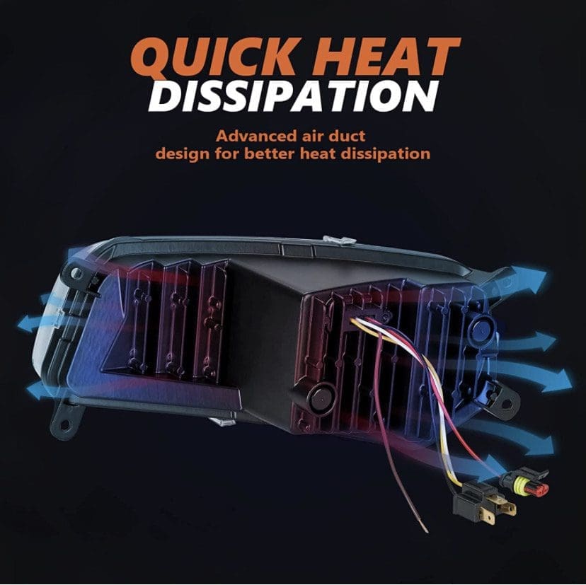 Heat dissipation technology with advanced air ducts for cooling.