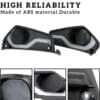 Durable ABS material speaker covers with high reliability for enhanced protection.