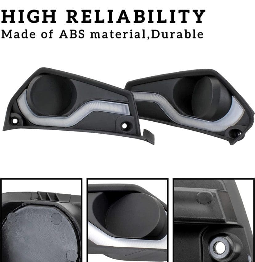 Durable ABS material speaker covers with high reliability for enhanced protection.