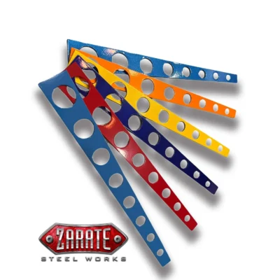 Blue, orange, yellow, and red brake light covers