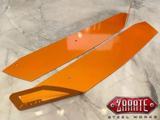 Two orange parts