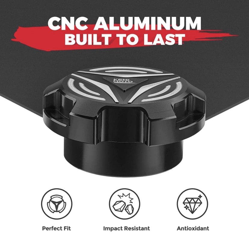 Close-up of a durable CNC aluminum knob with built-to-last design.