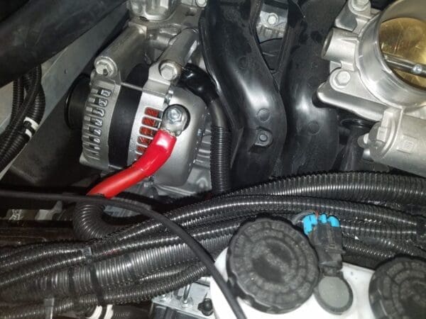 rotated photo of a Polaris Slingshot alternator