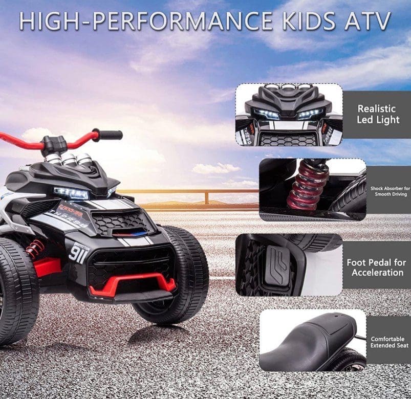 High-performance kids ATV with powerful motors and robust design.