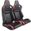 Sport Seats Black with Red Accents
