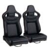Sport Seats Black with Red Stitching fit
