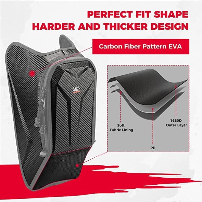Ergonomic car seat cushion with carbon fiber design for perfect fit and comfort.