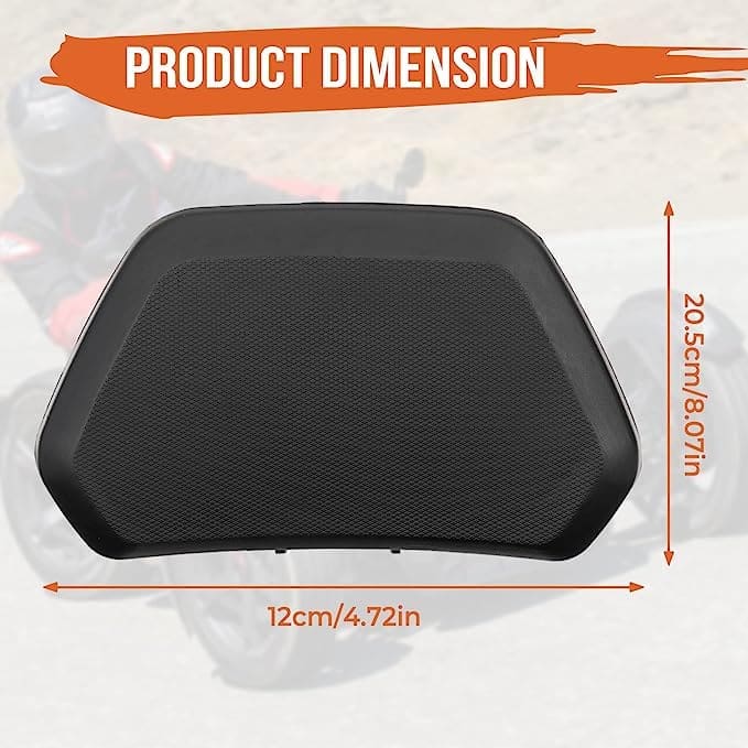 Black trapezoid-shaped product with dimensions 120mm by 100mm.