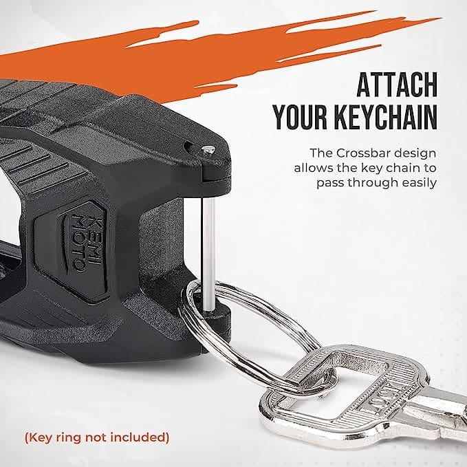 Keychain attachment designed for secure and easy use.