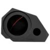 Black speaker with a red accent line and hexagonal shape.