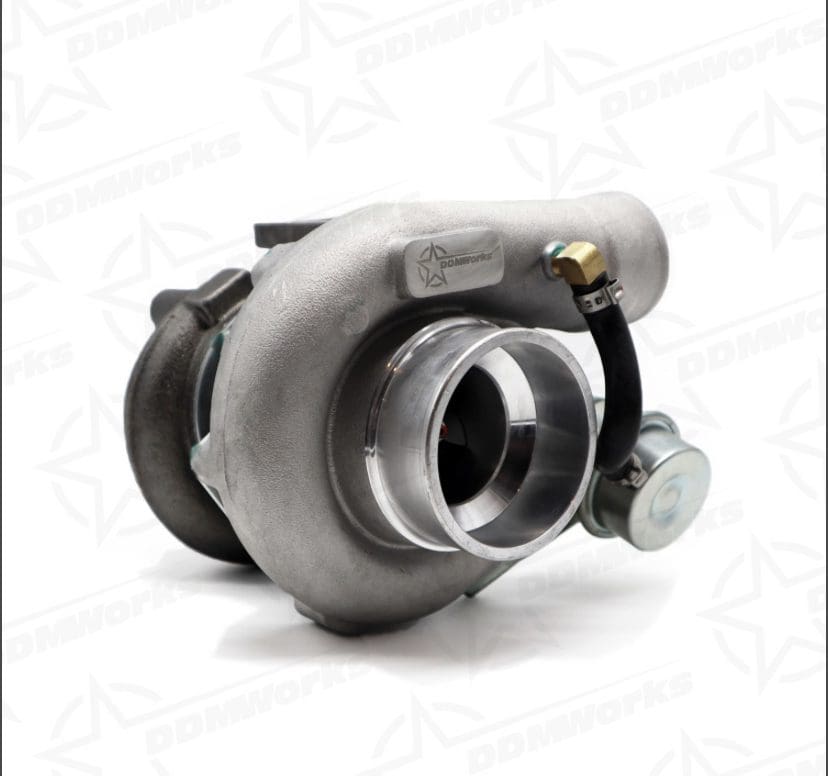 A metallic turbocharger for automotive engines.