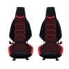 red (1) Slingshot F1-Supreme Series Premium Leather Diamond Pattern Seat Covers