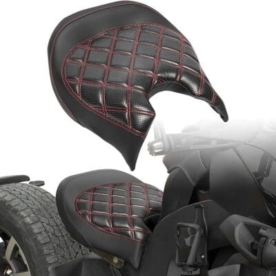 Driver Seat for the Can-Am Ryker 600 900 / Rally Edition (2019-2025), Sport (2022-2025) | Black Wide Comfort Rider Seat Replace