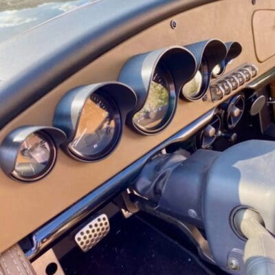 Vanderhall Carmel Gauge Covers - Slide On - No Adhesive Needed - Black