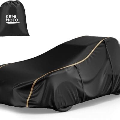 KEMIMOTO Full Cover Compatible with Polaris Slingshot with Roof 2015-2026 S SL SLR R Waterproof Windproof All Weather Protection Covers with Reflective Strips Compatible with Slingshot Accessories