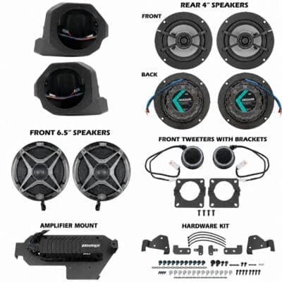 2020-2025 Can-Am Spyder RT Limited 800watt 6-Speaker Plug-&-Play Audio Kit